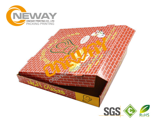 Shipping Printed Pizza Boxes / Custom Printed Food Boxes With Handles