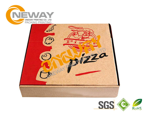 Hand Made Recycle E Flute Printed Food Packaging Boxes , Corrugated Pizza Boxes