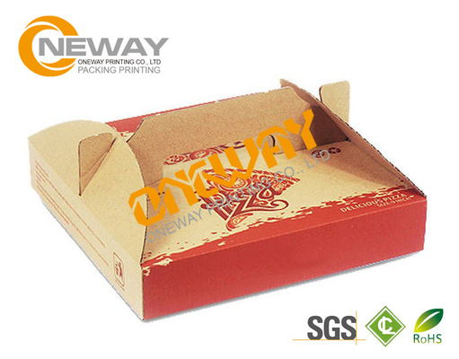 Hand Made Recycle E Flute Printed Food Packaging Boxes , Corrugated Pizza Boxes