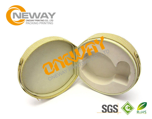 France Perfume Packaging Boxes With Paper Cardboard Fragrance Blister Flocking Insert Semiround