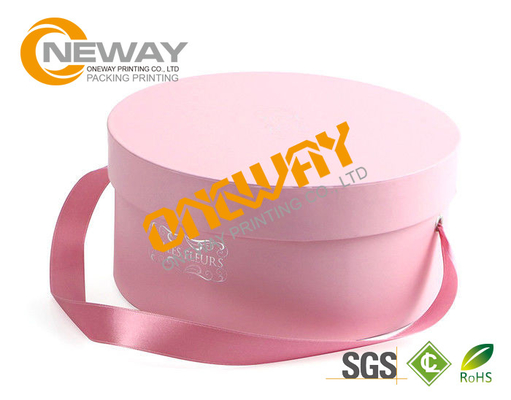 Cylindrical Wedding Candy Gift Paper Round Flower Box For Bridal And Baby Shower