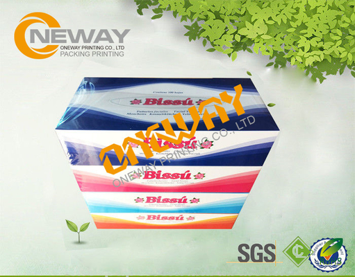 Product Packaging Boxes / Convenient Rectangle Tissue Paper Custom Folding Boxes