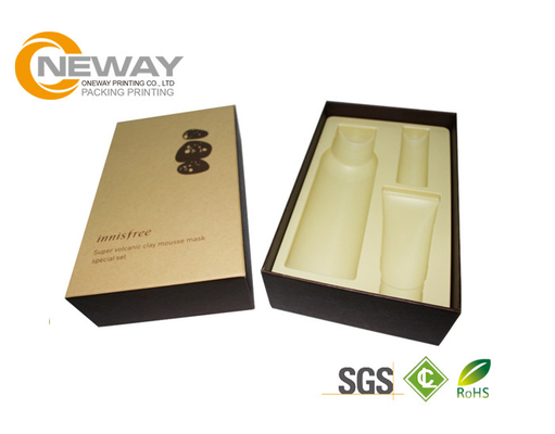 Gold Foil Stamping Logo Cosmetic Packaging Boxes Custom Cream in Tuck Box Style