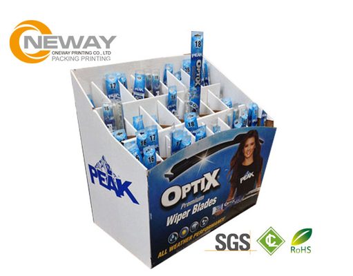 Promotion Broom Custom Cardboard Counter Displays Pantone And CMYK Color