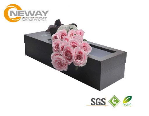 Flower Gift Box Shine Custom Square Paper Flower Box by Hand Made with Beautiful Lids
