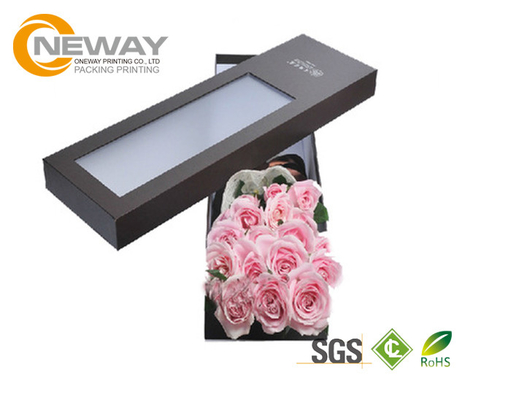 Flower Gift Box Shine Custom Square Paper Flower Box by Hand Made with Beautiful Lids
