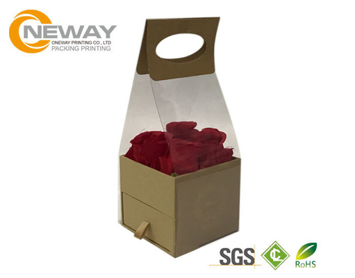 Food Grade Lovely Beautiful Gift Boxes Cmyk / Pantone Color For Fresh Flower