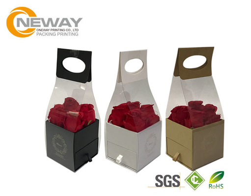 Food Grade Lovely Beautiful Gift Boxes Cmyk / Pantone Color For Fresh Flower