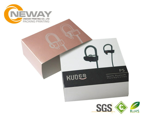 High End Cardboard Packaging Boxes for Earphone , Custom Logo Design