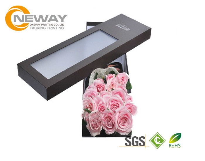 Flower Gift Box Shine Custom Square Paper Flower Box by Hand Made with Beautiful Lids
